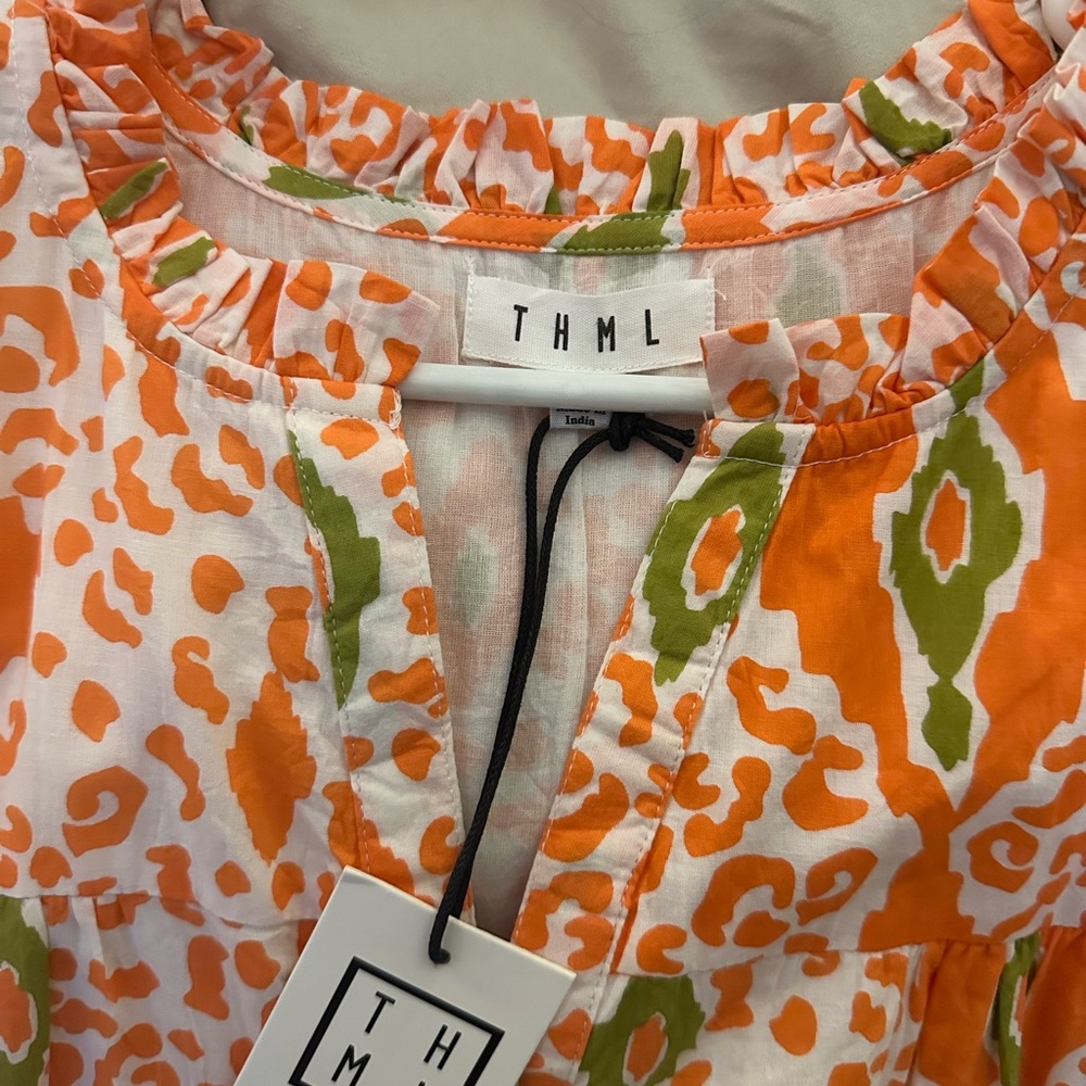 THML Multi Color Ruffle Dress NWT - Picture 4 of 4